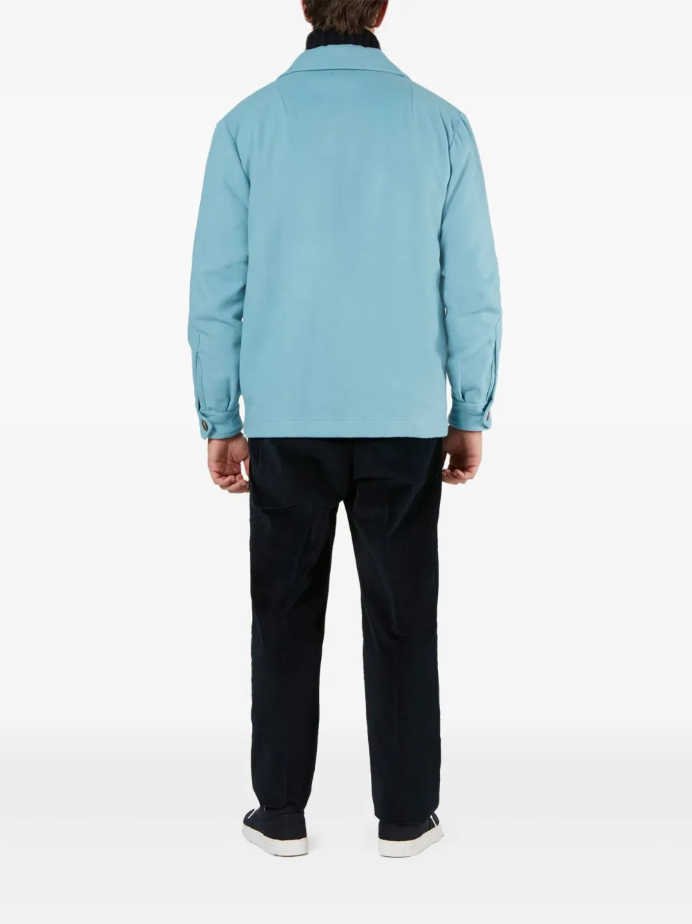 Doppiaa Shirtjack met knoopsluiting Blauw