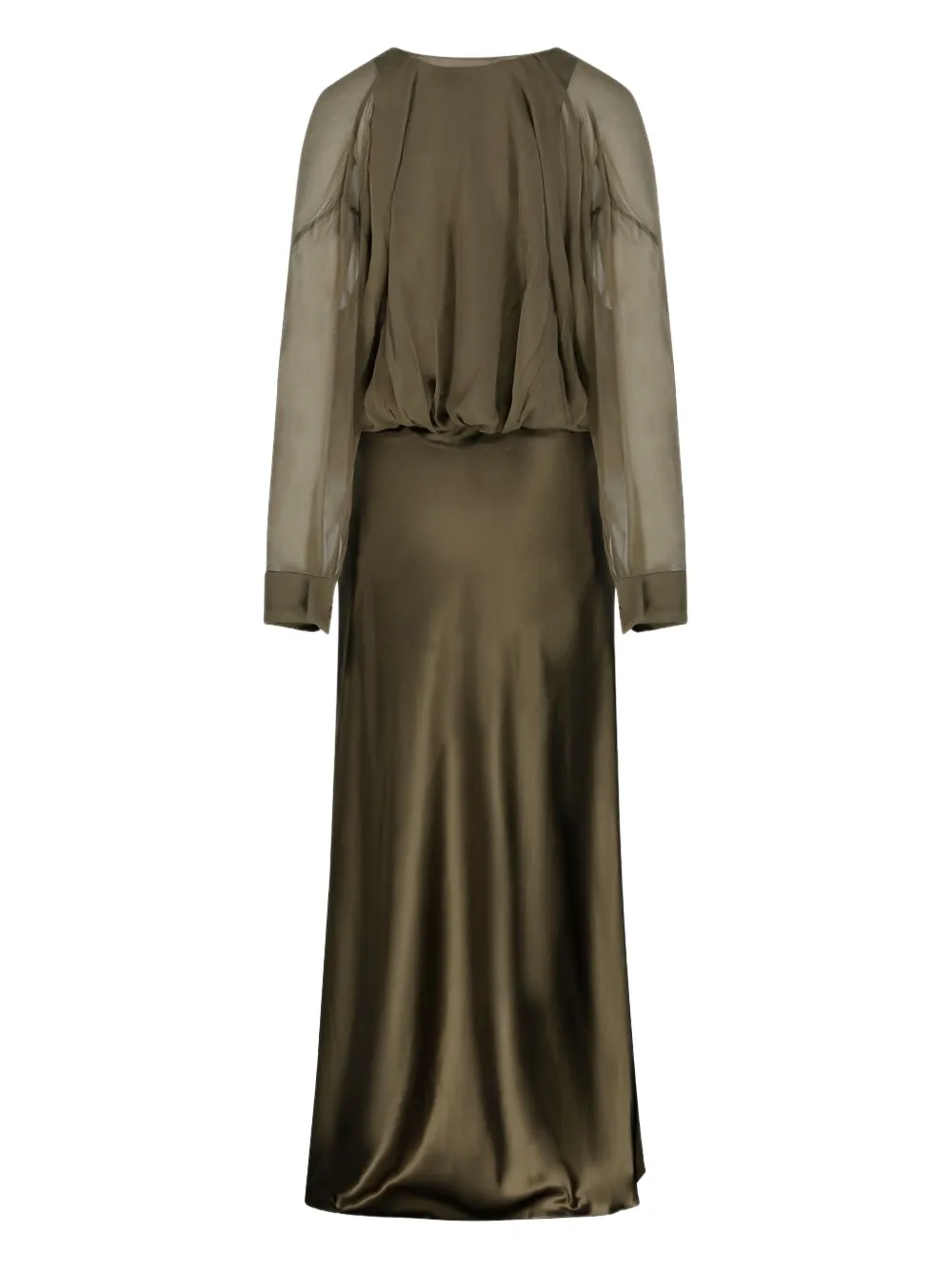 Christopher Esber draped-details maxi dress Groen