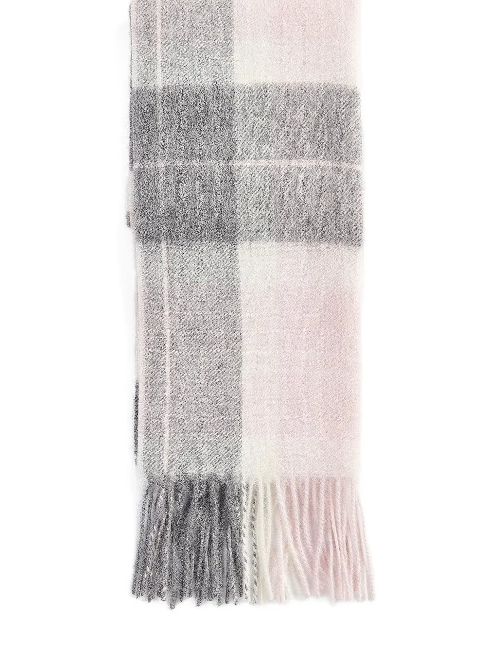 Barbour checked fringed scarf | Image 2