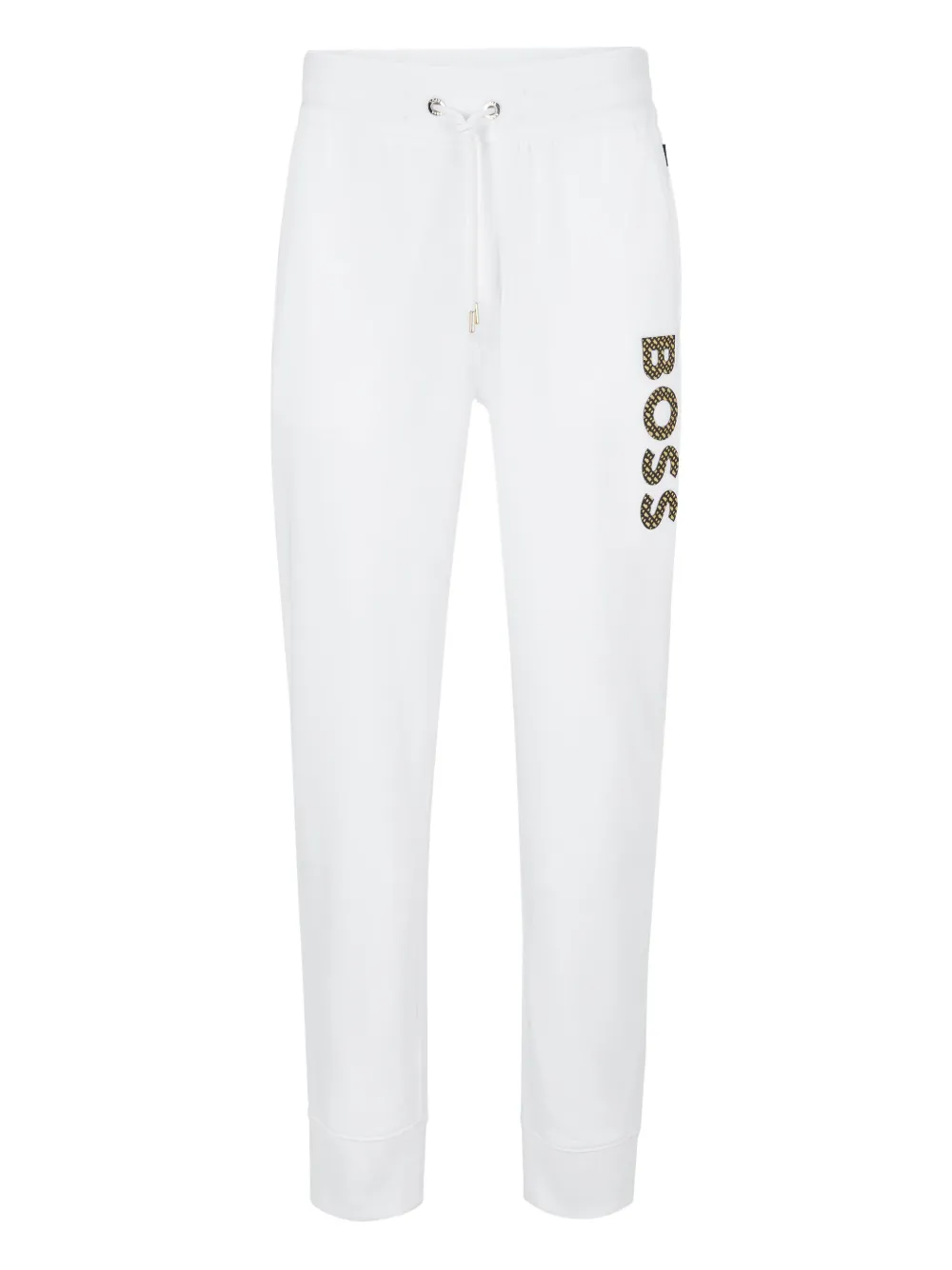 BOSS Calça de algodão com logo | Branco | Image 1