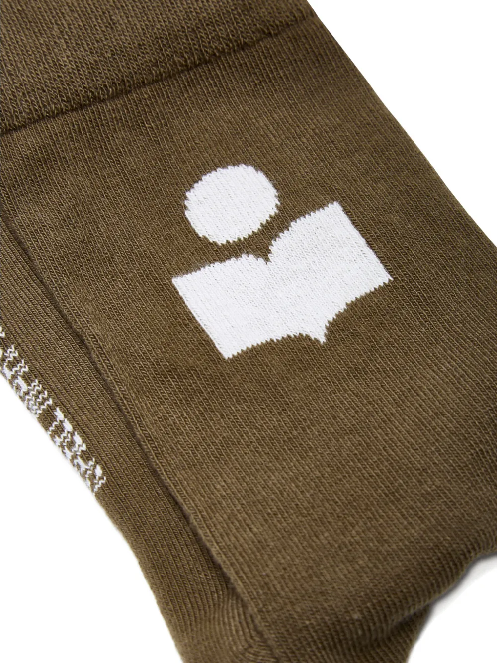 Isabel Marant Logo-embroidered Socks In Brown
