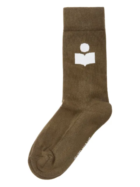 ISABEL MARANT logo-embroidered socks