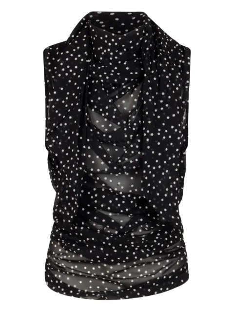 Magda Butrym polka-dot blouse