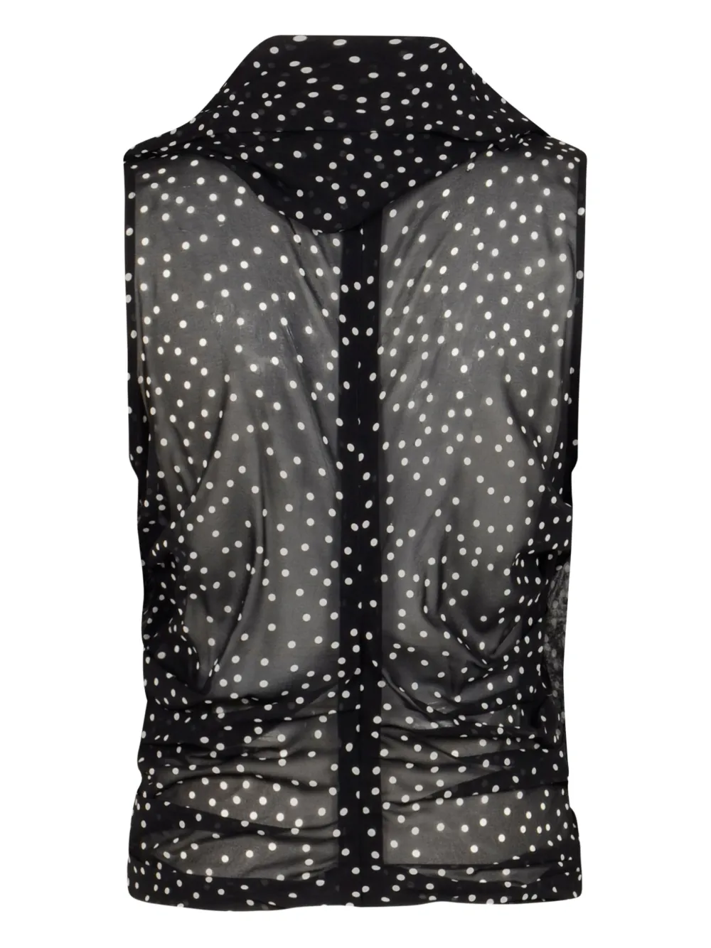 Magda Butrym polka-dot blouse - Zwart