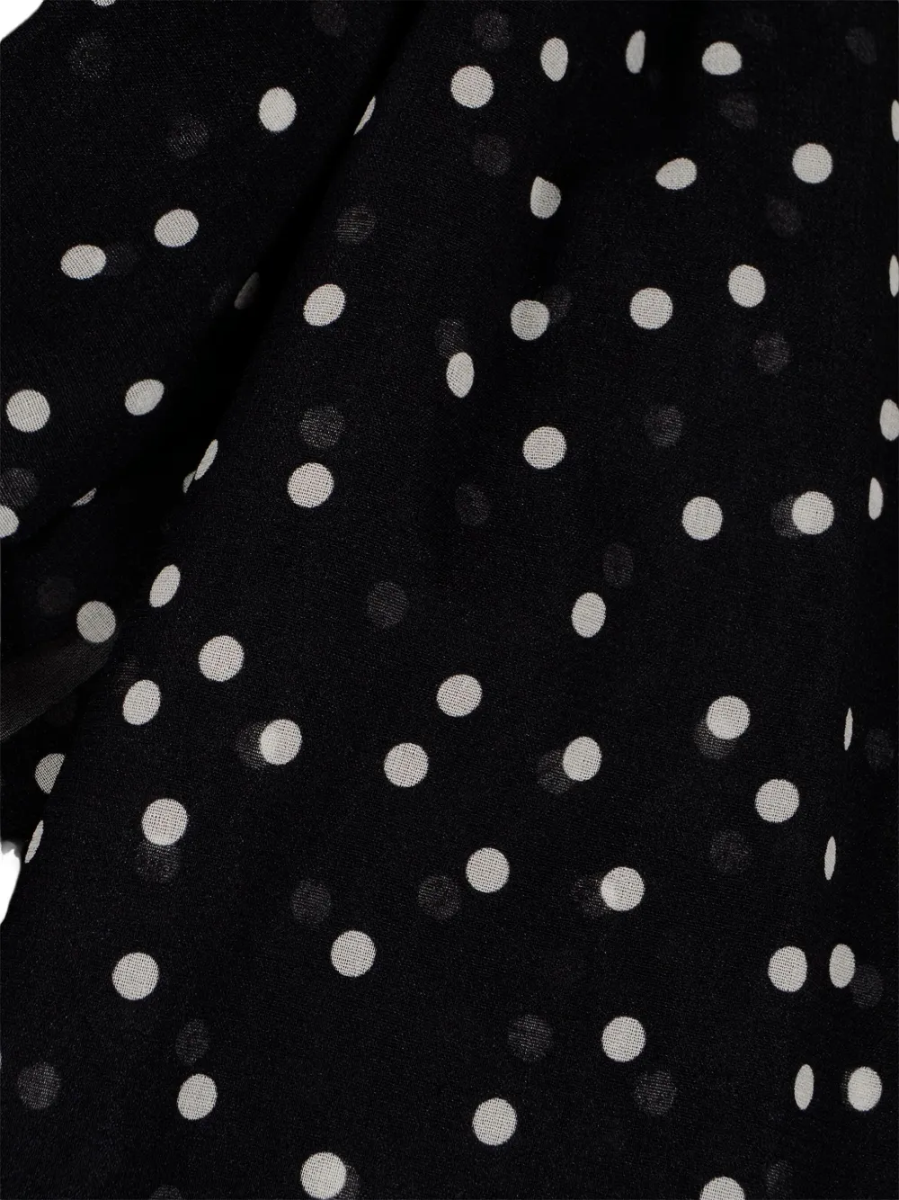 Magda Butrym Polka-dot Blouse In Black