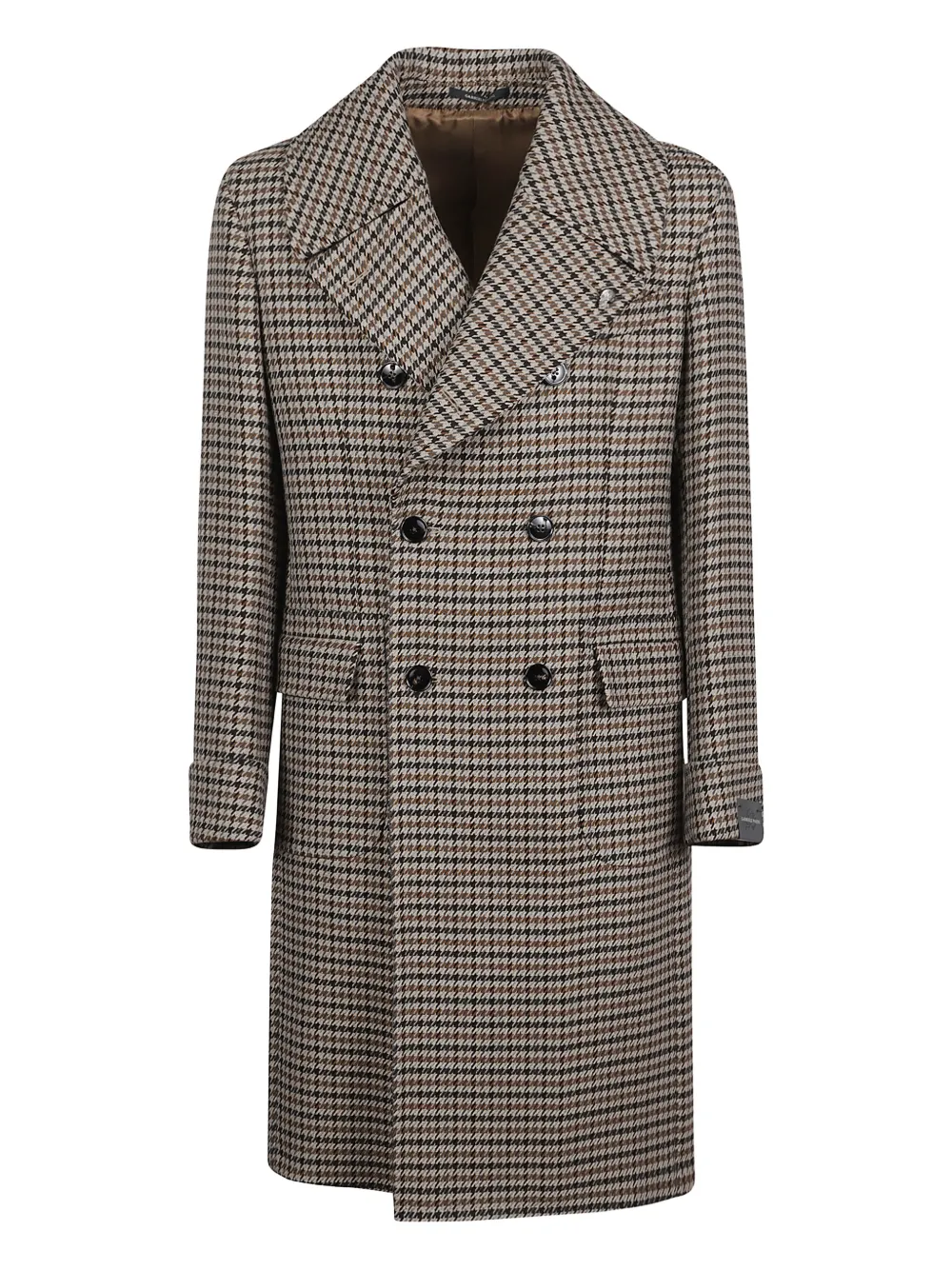 Gabriele Pasini double-breasted houndstooth coat | Neutrals | Image 1