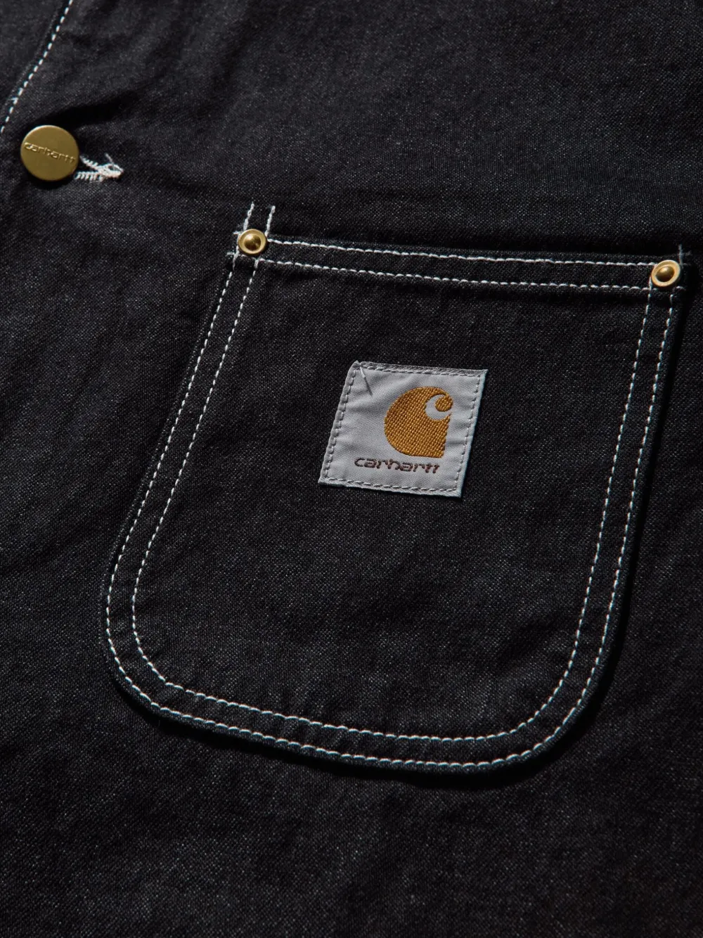Carhartt WIP Denim jack Zwart