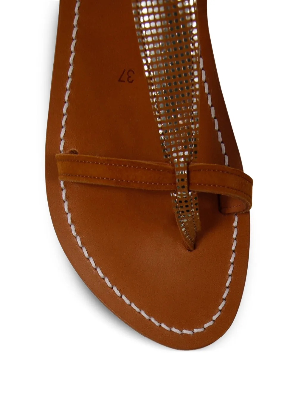 Kjacques Caravelle Leather Sandals In Brown