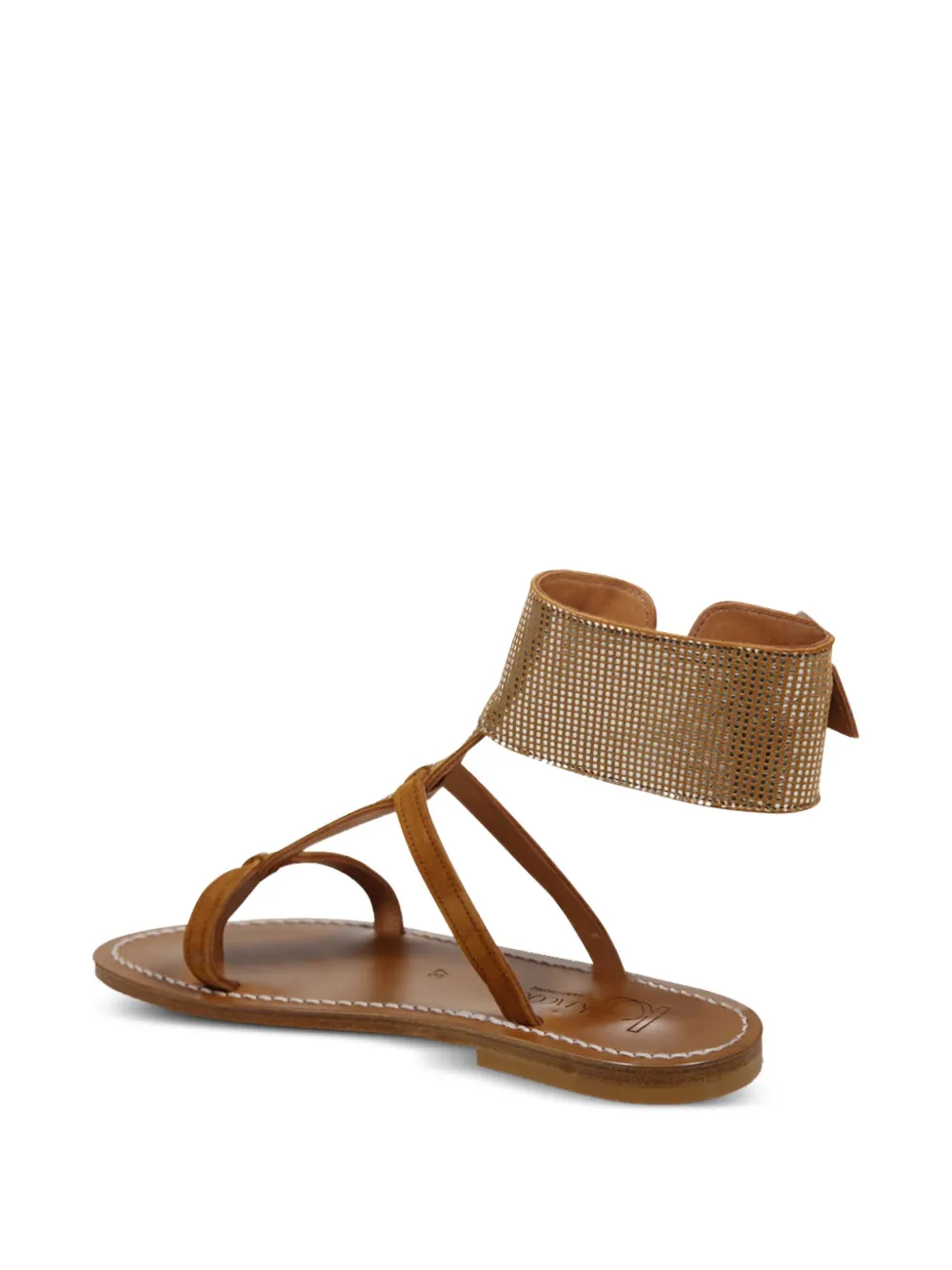 Kjacques Caravelle Leather Sandals In Brown