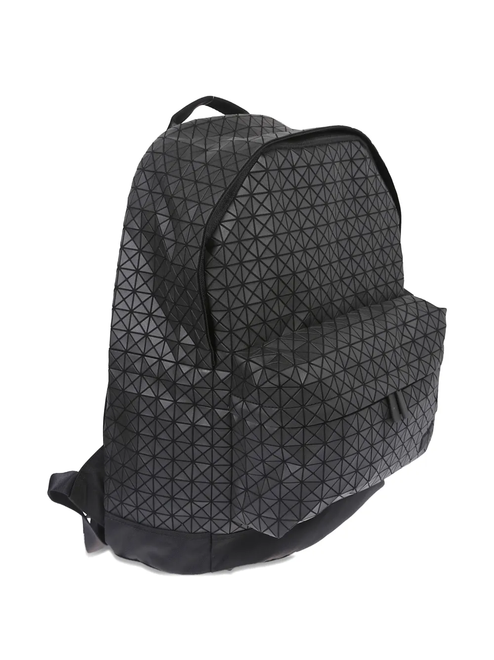 Bao Bao Issey Miyake Geometric Pattern Leather Backpack With Padded Shoulder Straps In Black