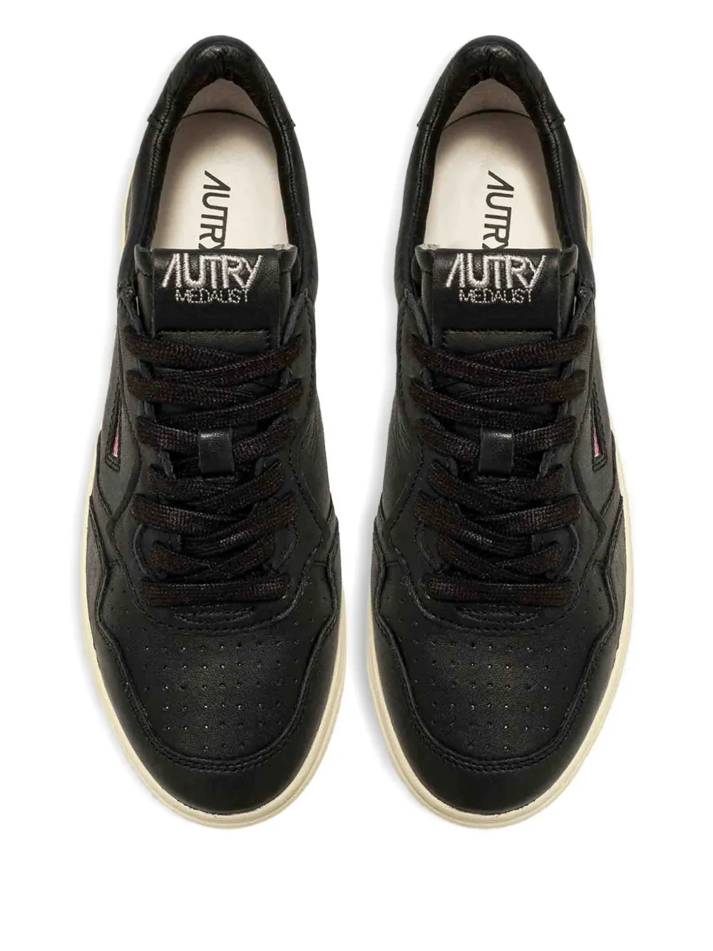 Autry Medalist leather sneakers Black