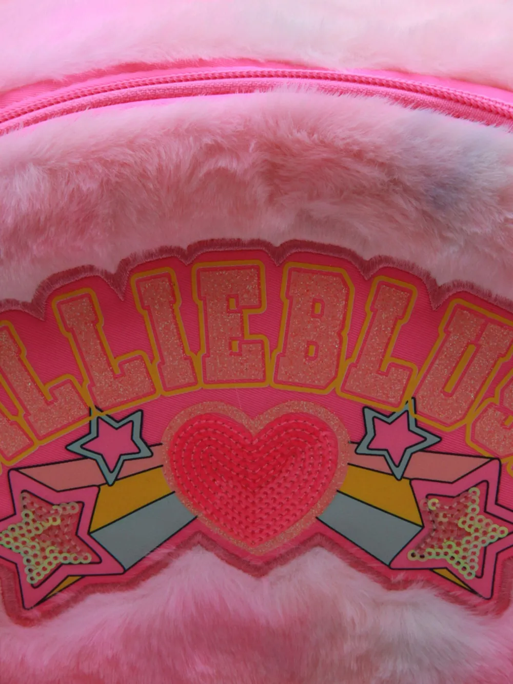 Billieblush Rugzak met tie-dye print en bont-effect Roze