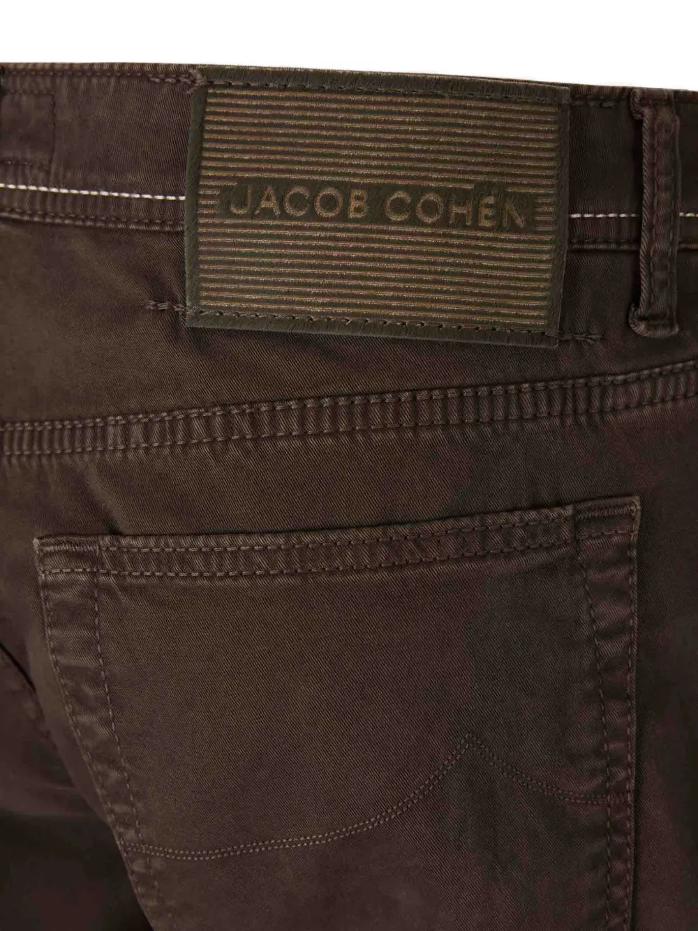 Jacob Cohen Logo-patch Denim Jeans In Brown