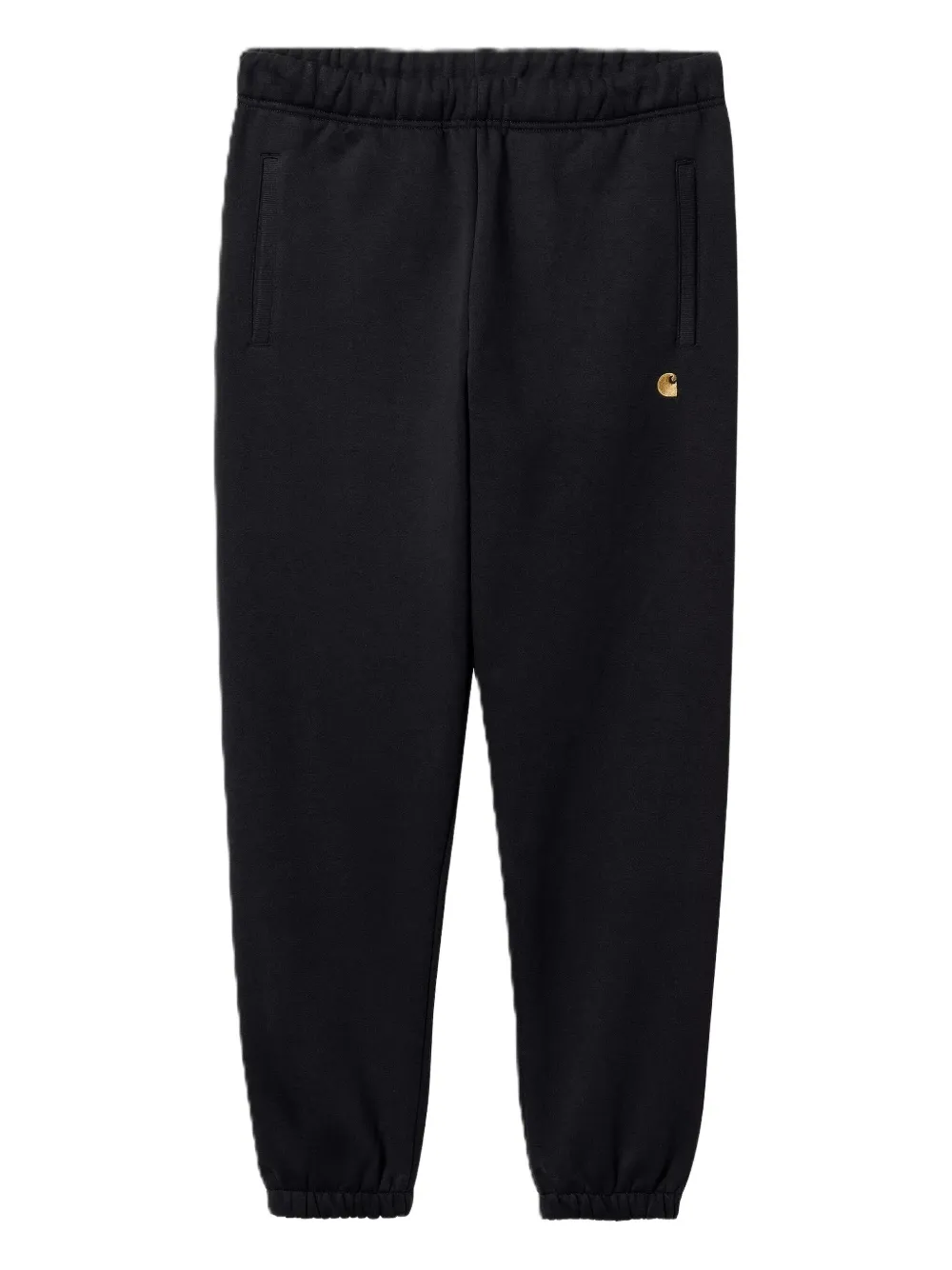 Carhartt Logo-detail Cuffed Track Pants In Blue