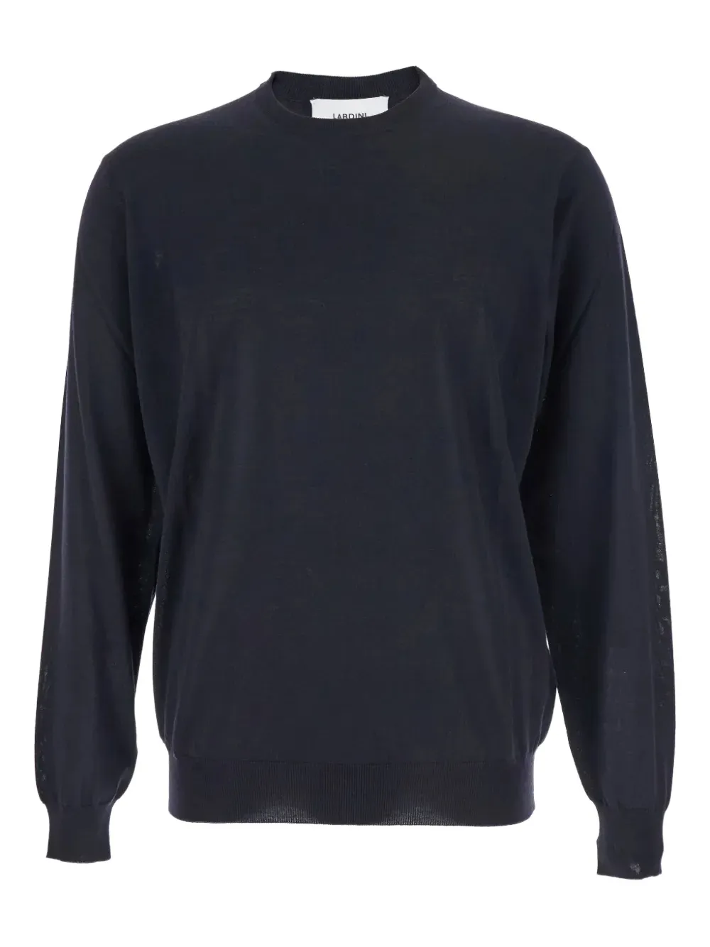 Lardini リブヘム セーター - ブルー Lardini リブヘム セーター - ブルー