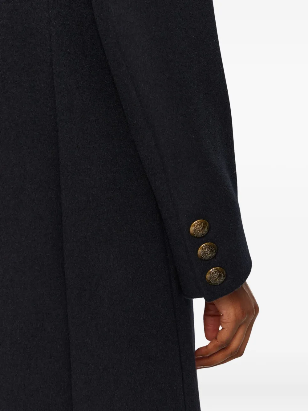 Ralph Lauren Belted Coat In Black