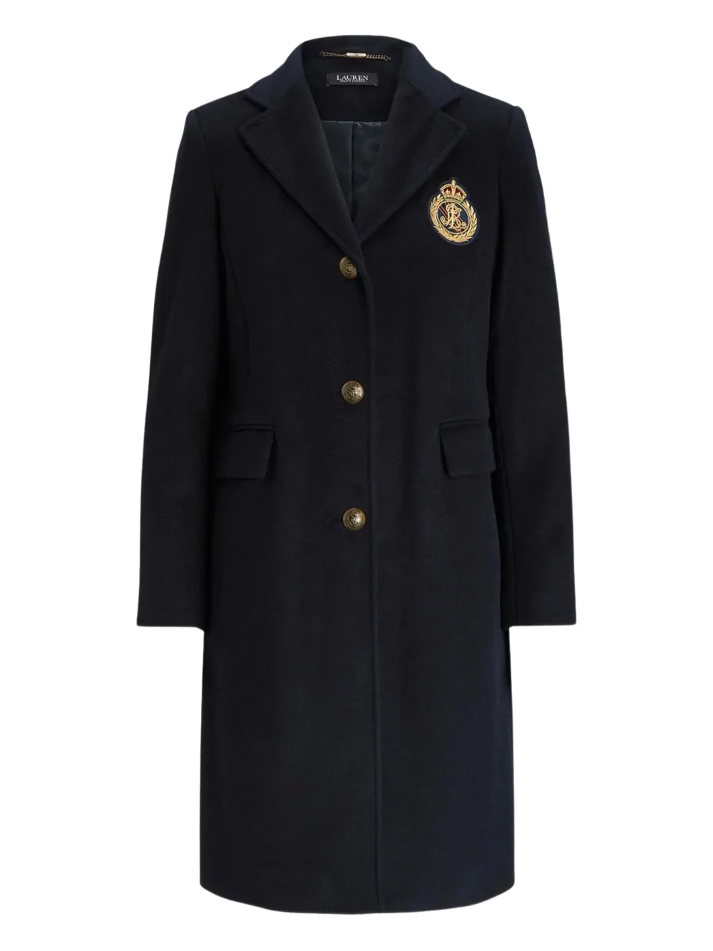 Ralph Lauren Belted Coat In Black