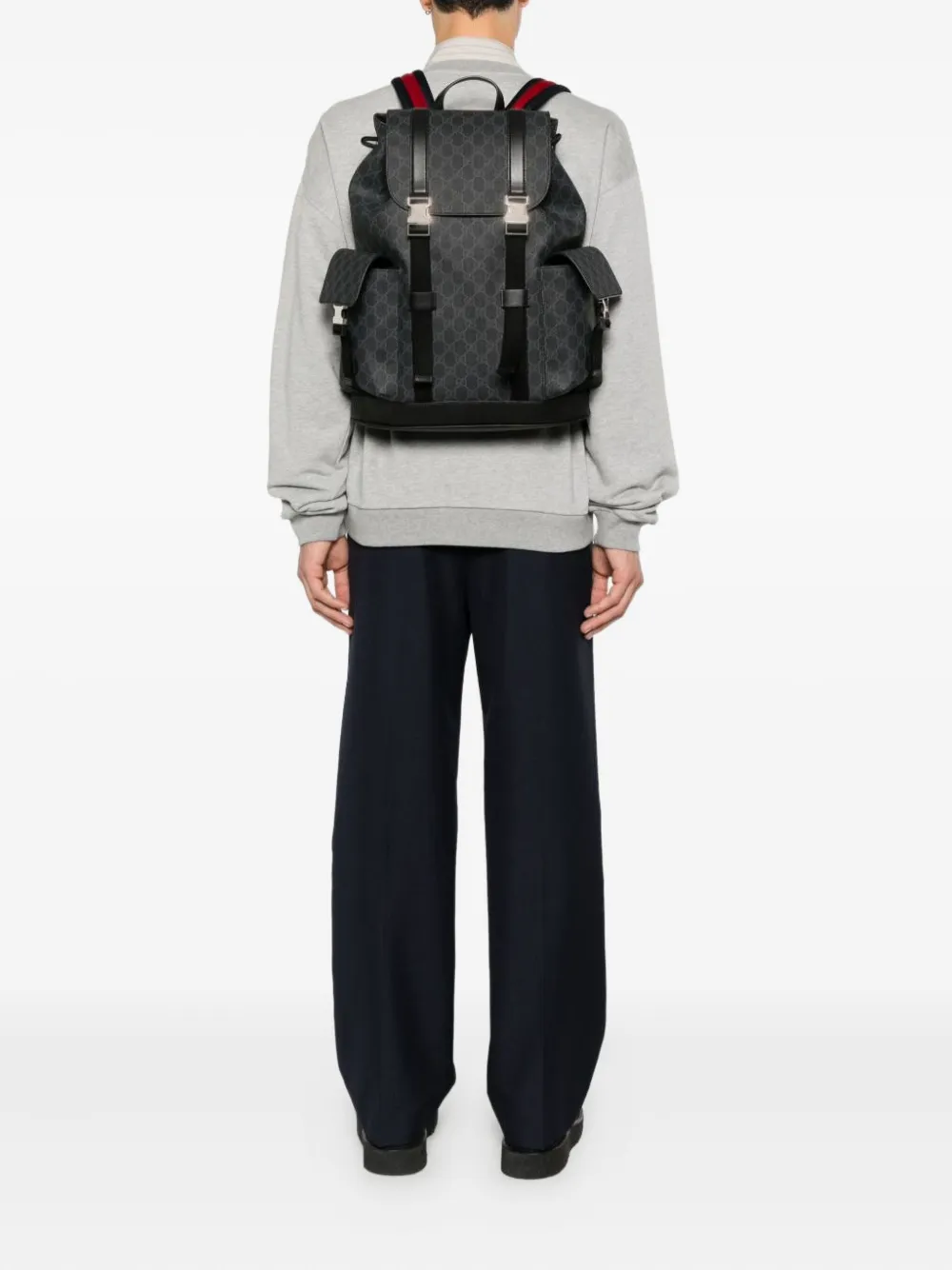 Gucci GG Monogram buckled backpack | Image 2