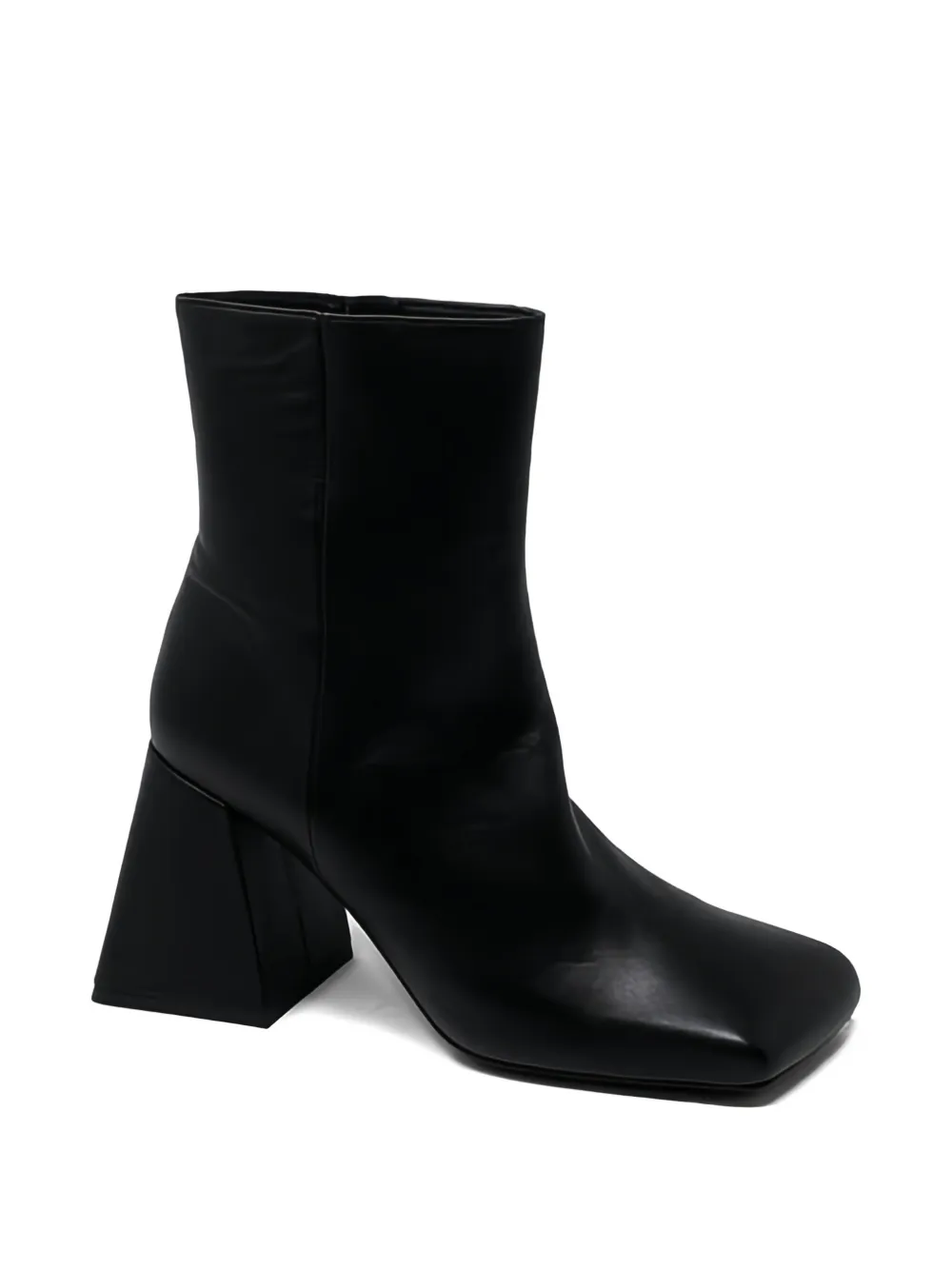 Vic Matie 100mm Square-toe Block-heel Boots In Black