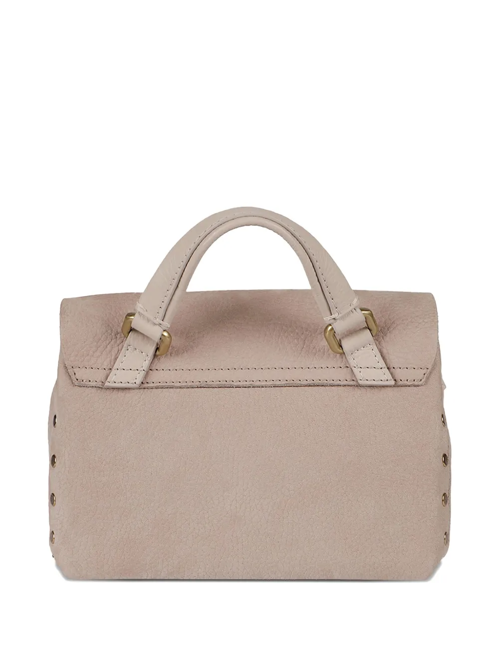 Zanellato Stud-embellished Top-handle Cross-body Bag In Neutral