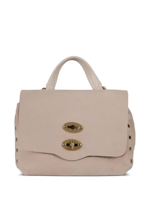 Zanellato stud-embellished top-handle cross-body bag