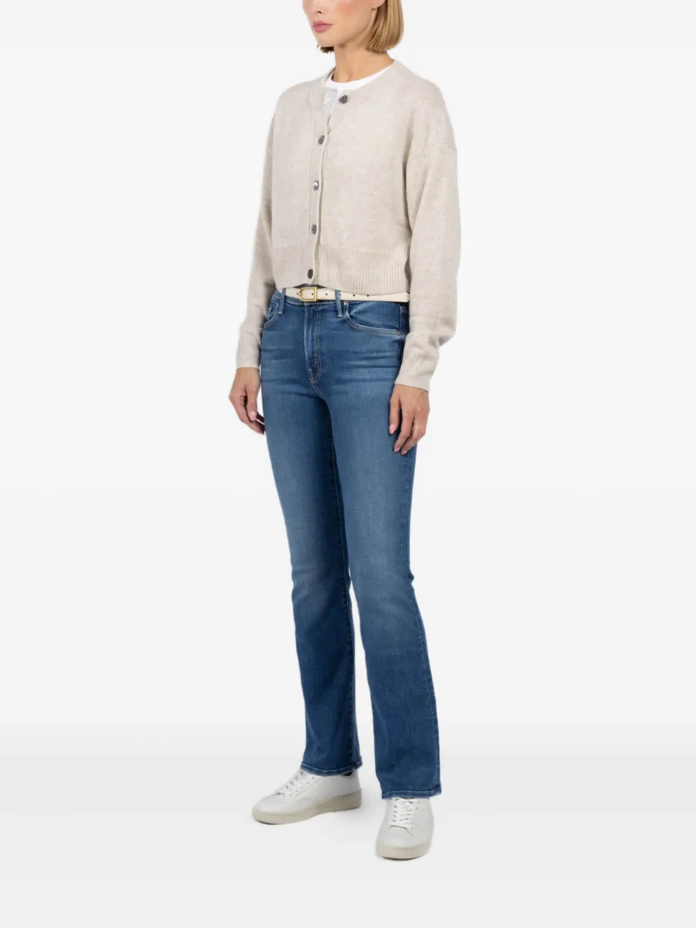 Autumn Cashmere Button-front Cardigan In Neutral