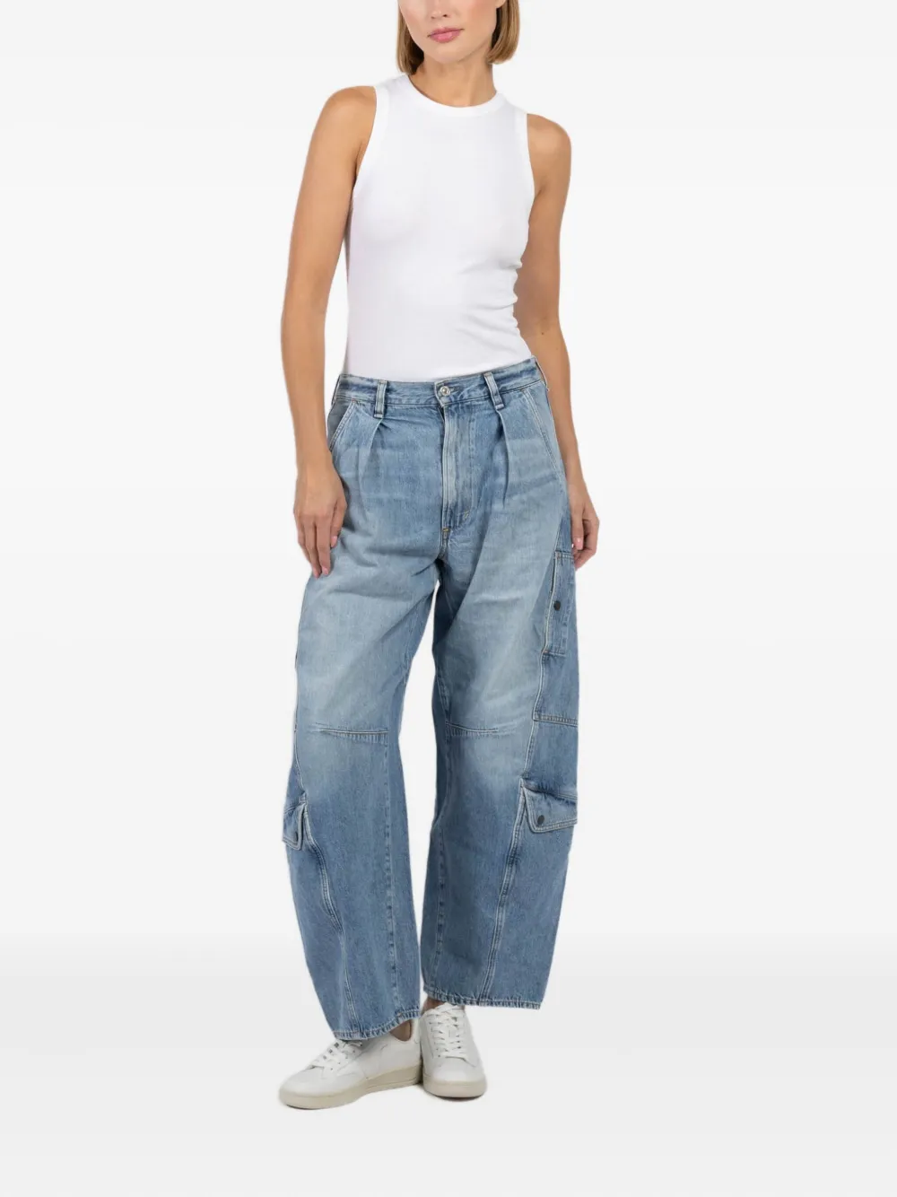 Citizens of Humanity Jeans met geplooid detail en klepzak - Blauw