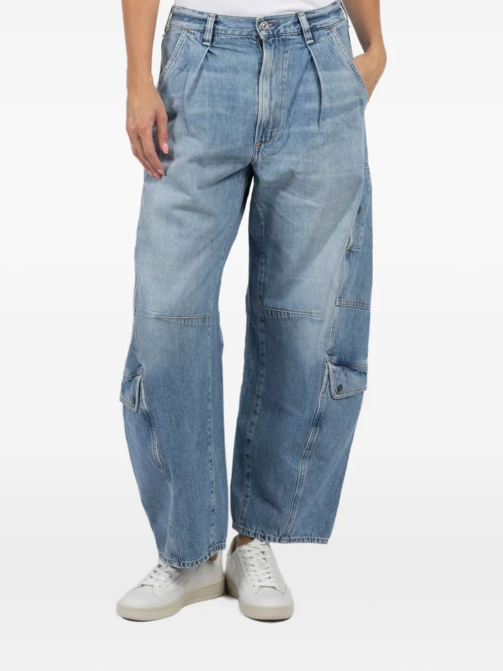 Citizens of Humanity Jeans met geplooid detail en klepzak Blauw