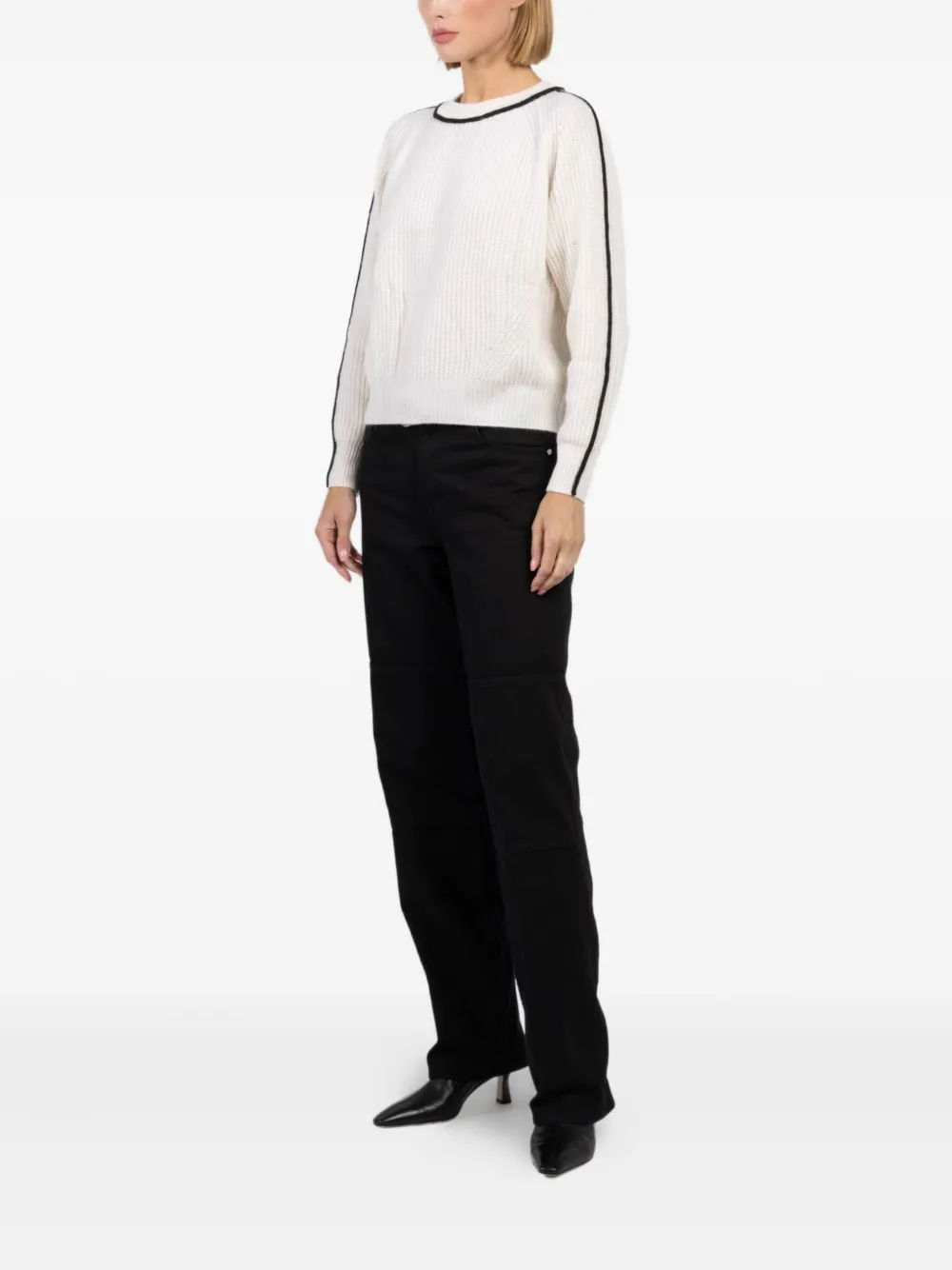 Autumn Cashmere ribbed-knit sweater | Knitted Sweaters | Image 2