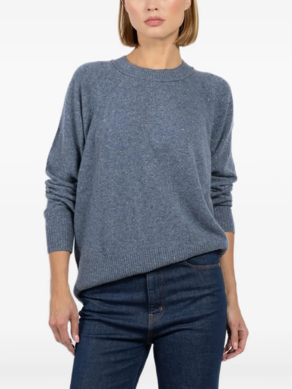 Autumn Cashmere ribbed crew-neck sweater - Blu