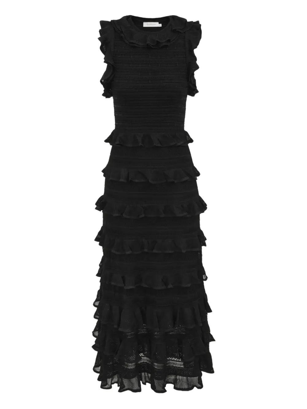 ZIMMERMANN tiered ruffle midi dress | Black | Image 1