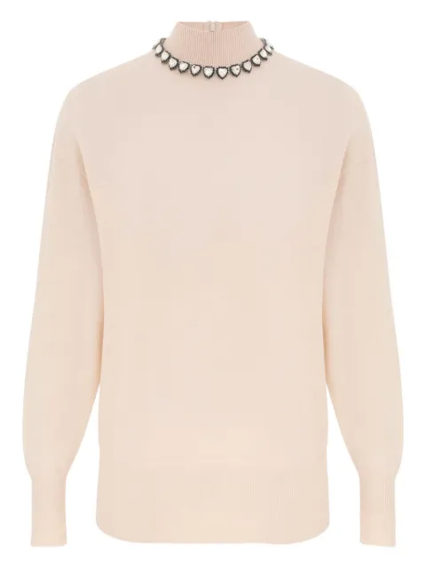 ZIMMERMANN crystal-embellished high-neck sweater 