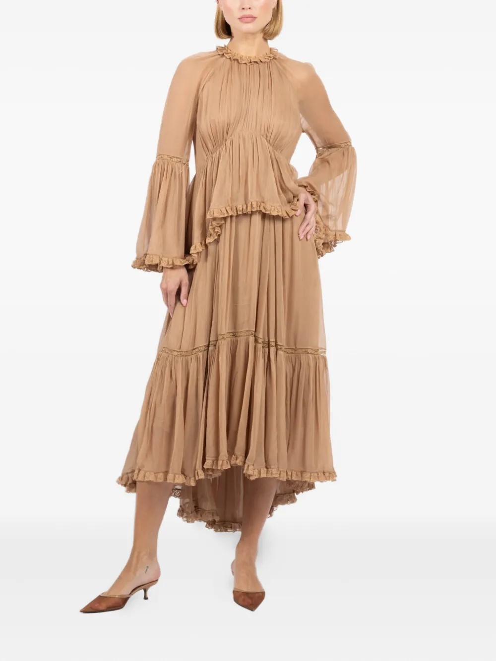ZIMMERMANN Hypnotic asymmetric-hem midi dress | Cocktail & Party Dresses | Image 2