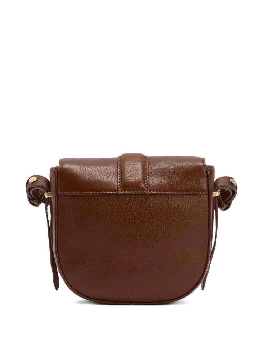 Barbour Elm leren crossbodytas met gesp Bruin