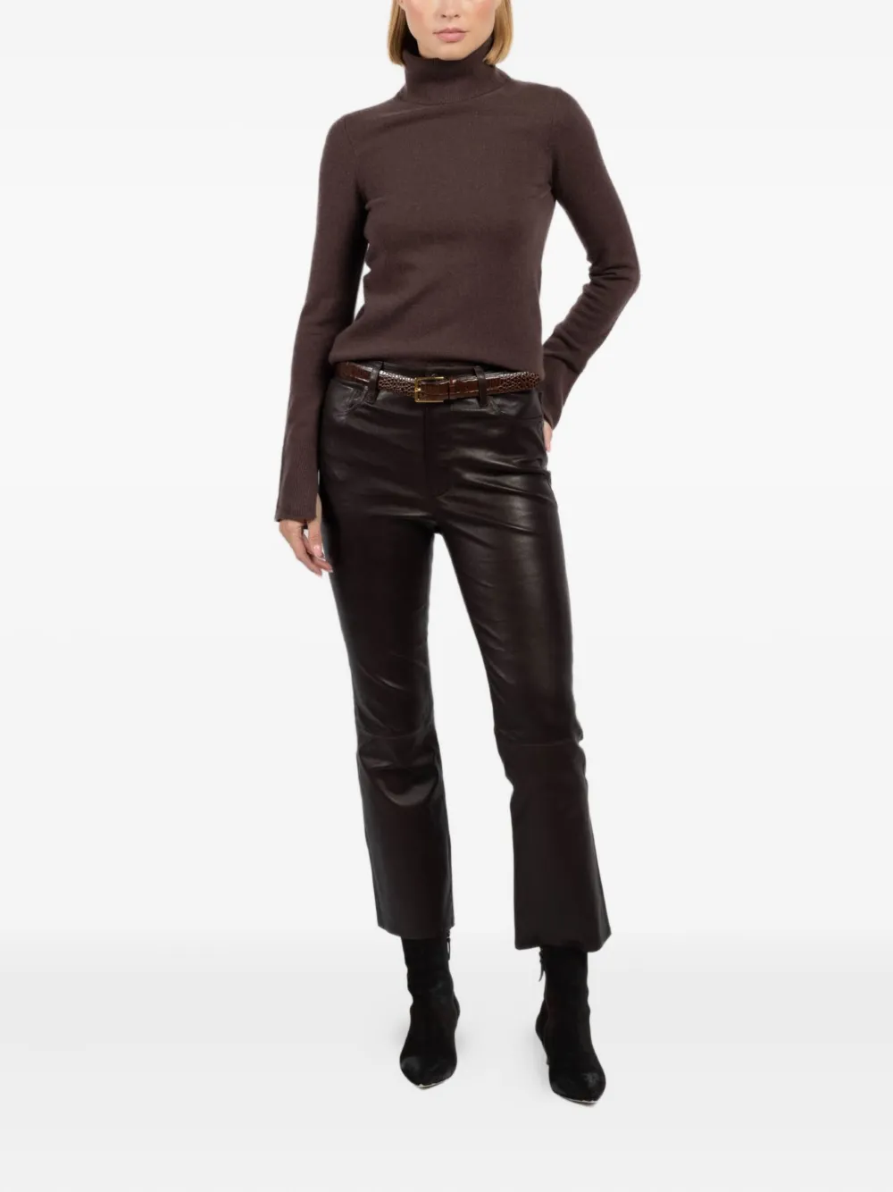 FRAME leather flared trousers | Flared & Bell-Bottom Pants | Image 2