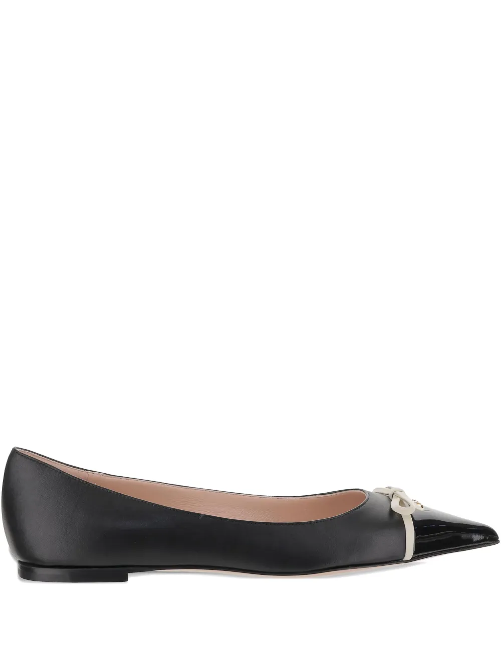 Valentino Garavani contrast-bow ballet flats - ブラック Valentino Garavani contrast-bow ballet flats - ブラック