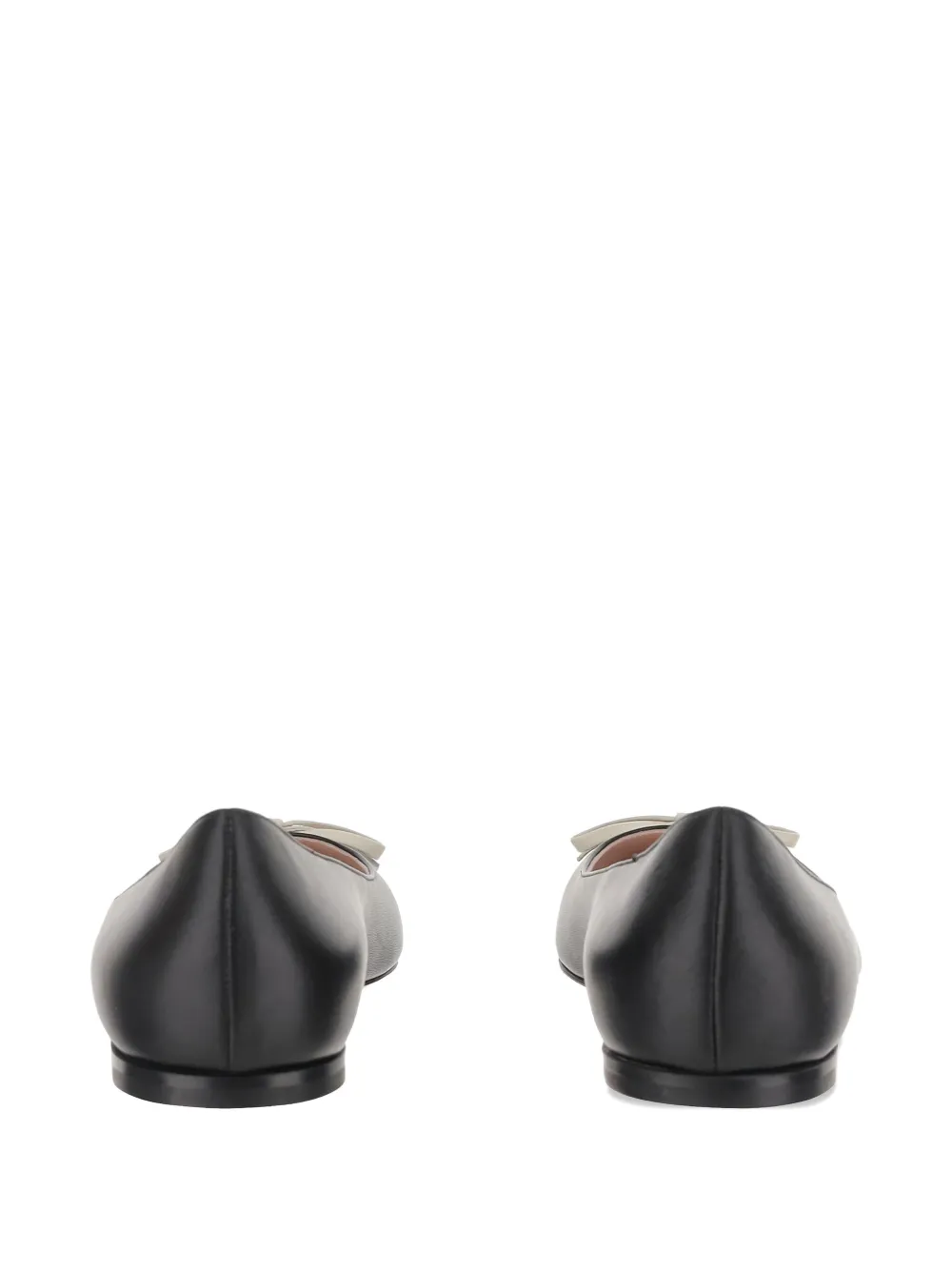 Valentino Garavani contrast-bow ballet flats Black