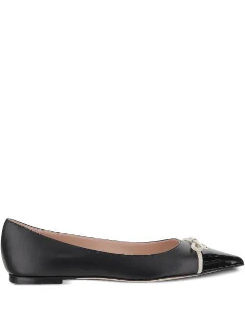 Valentino Garavani contrast-bow ballet flats