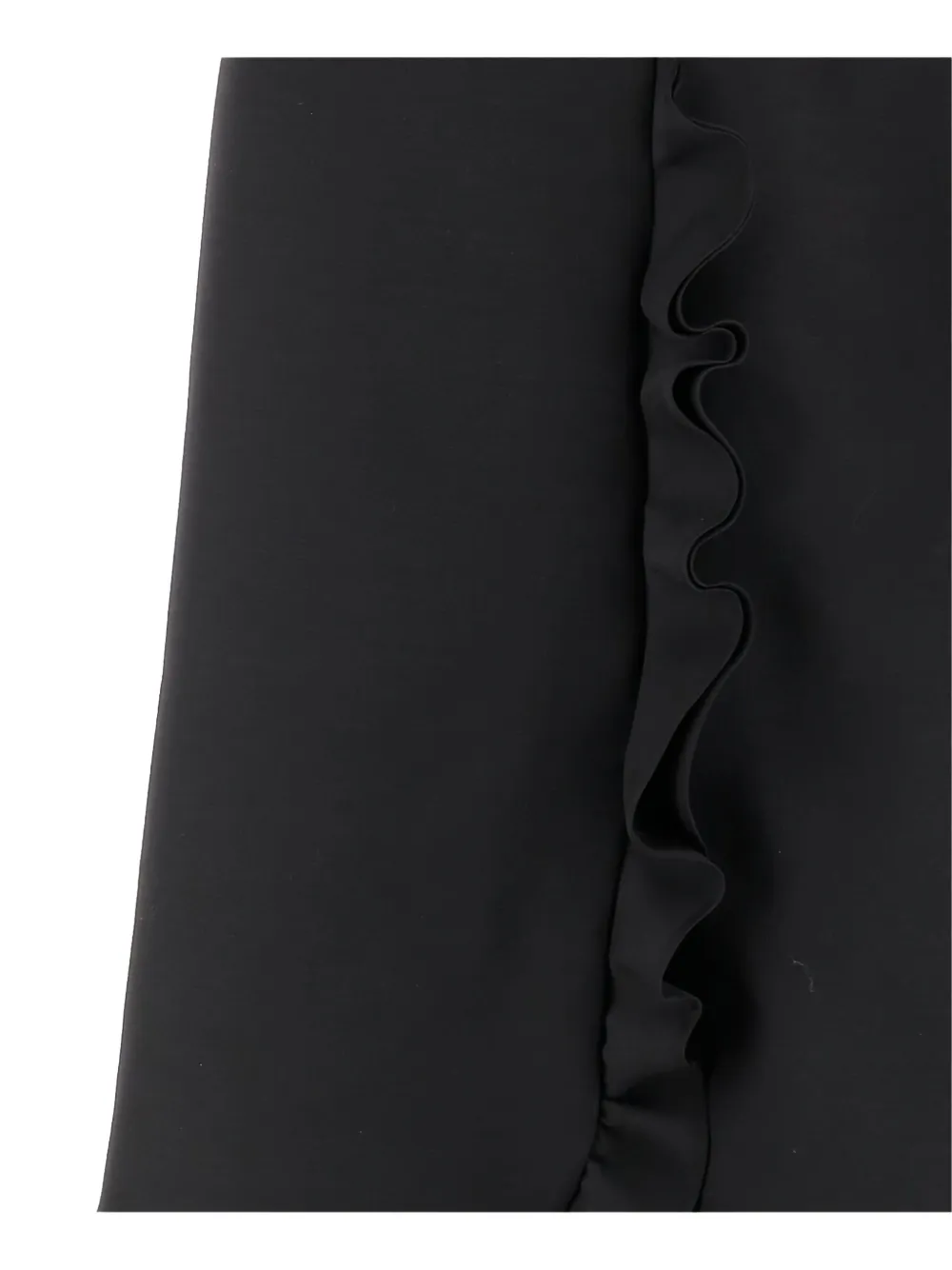 Valentino Garavani ruffle-detail midi skirt Zwart