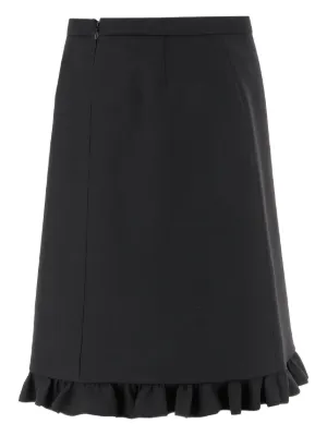 VALENTINOヴァレンティノ ウールスカート　台形　ブルー VALENTINO(ヴァレンティノ) スカート(レディース) - 海外通販のBUYMA