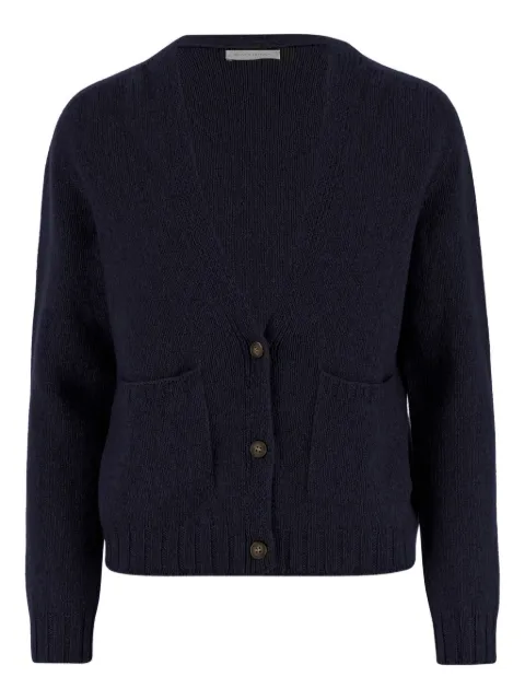 OLIVER LATTUGHI v-neck patch-pocket cardigan