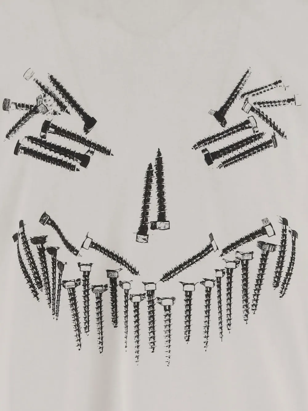 44 LABEL GROUP screw-face graphic T-shirt Zwart