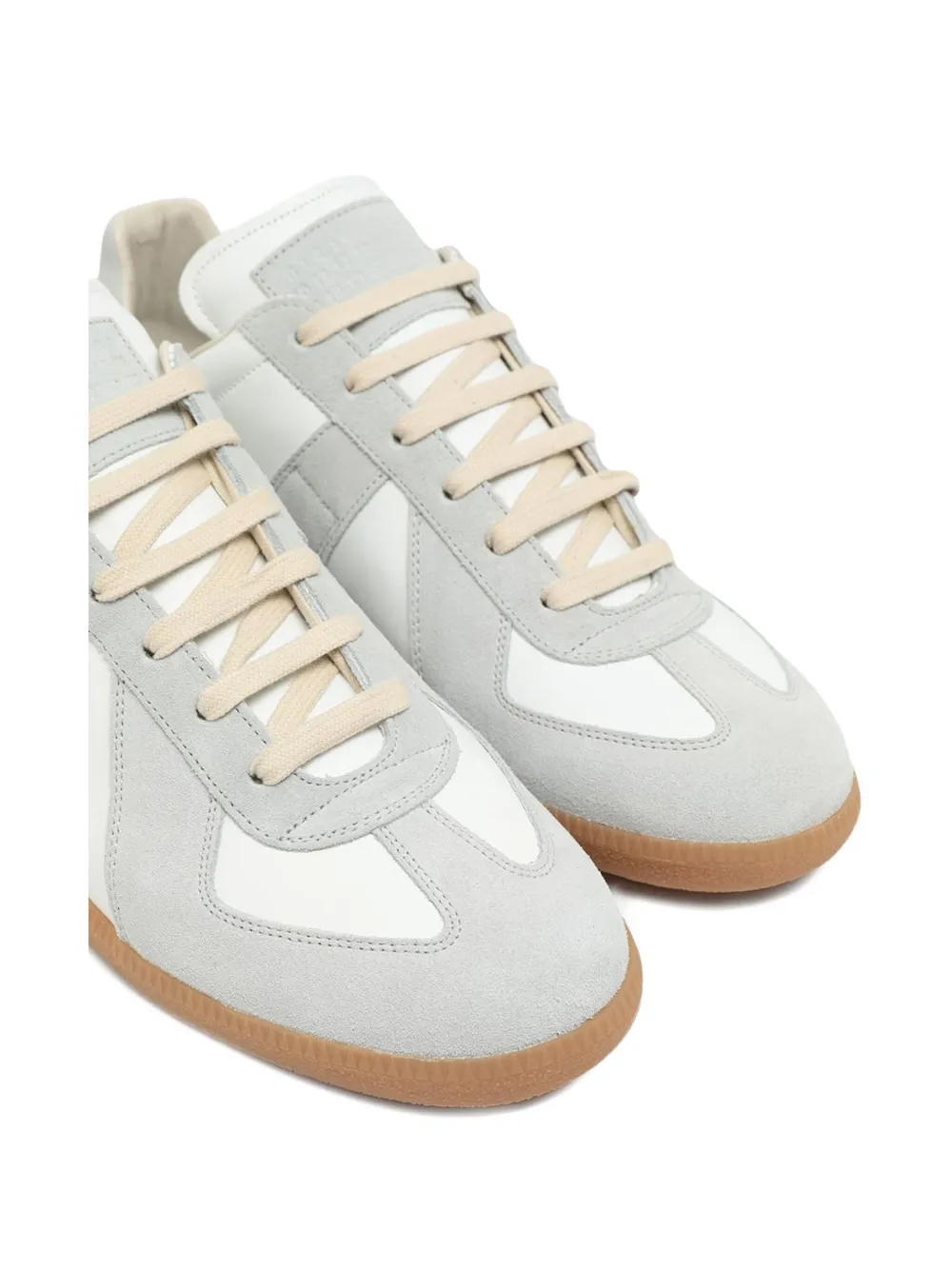 Maison Margiela leather lace-up sneakers Grey
