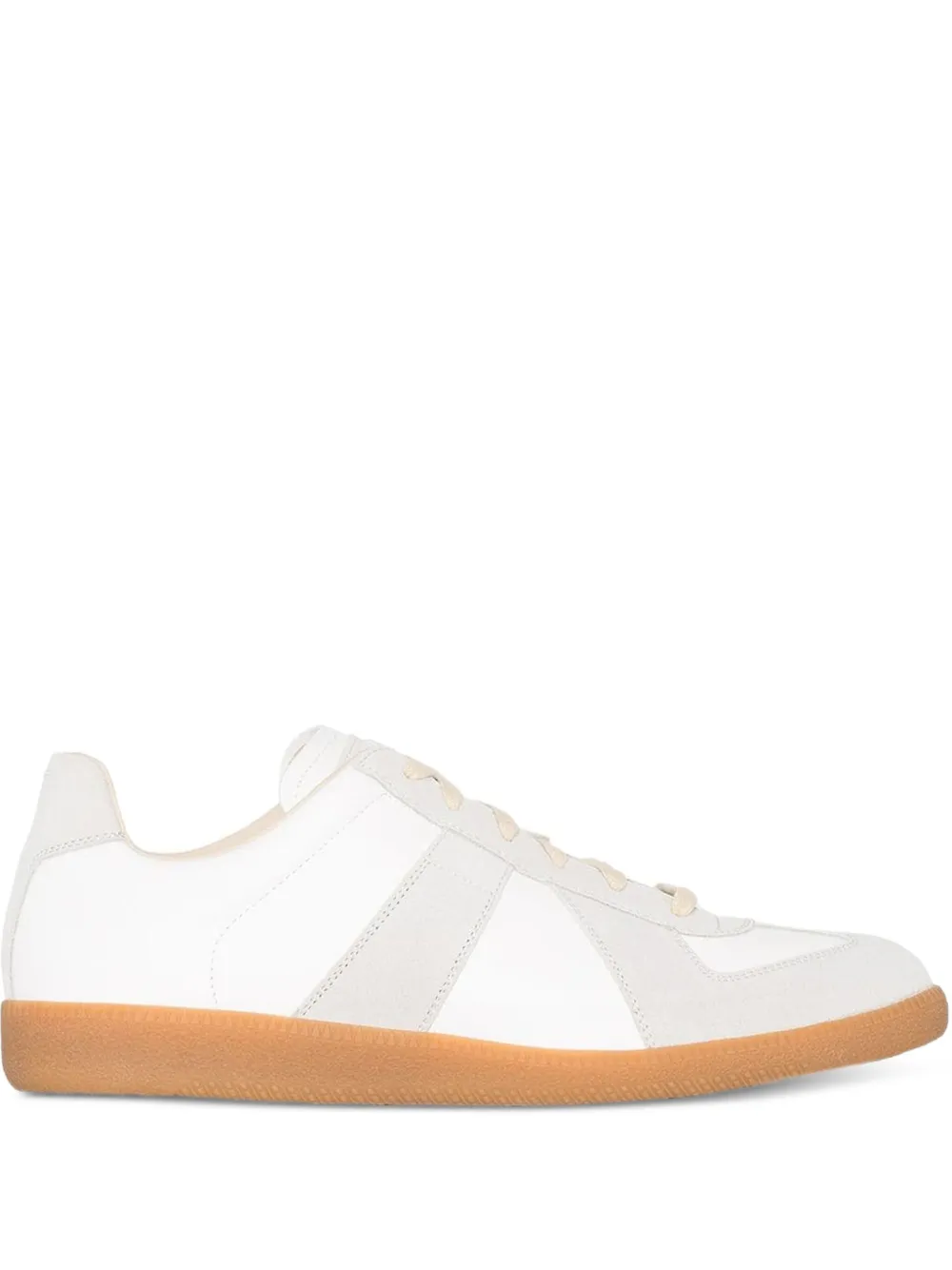 Maison Margiela leather lace-up sneakers Grey