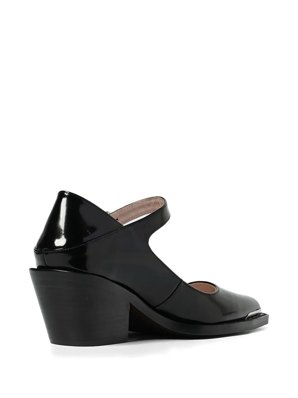 Coccinelle 40mm Square-toe Heeled Pumps In Black