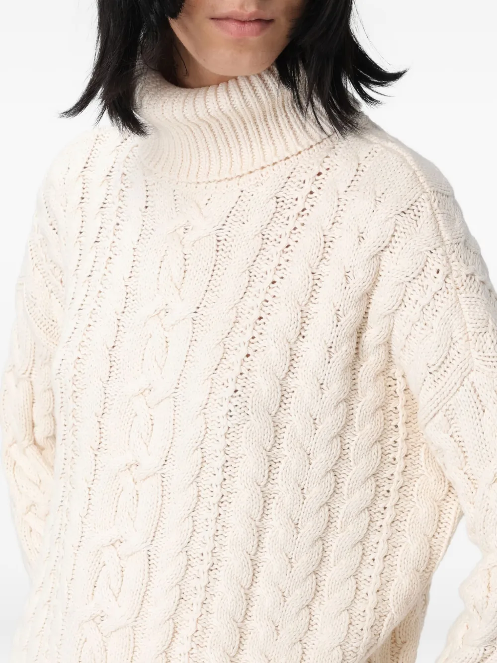 Ralph Lauren Cable-knit Turtleneck Knitwear In Multi