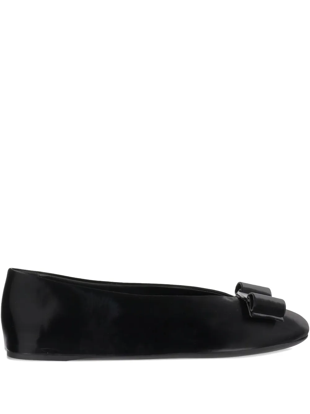 Ferragamo bow-detail ballet flats - ブラック Ferragamo bow-detail ballet flats - ブラック