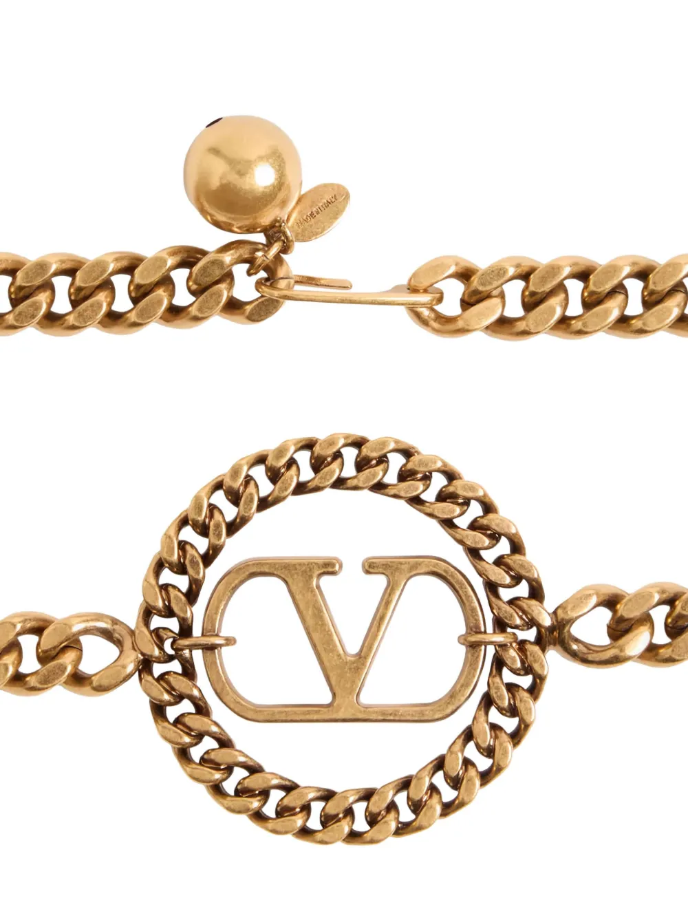 Valentino Garavani chain belt - Goud
