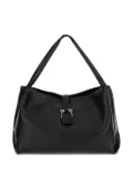 Ferragamo Gancini-clasp calfskin shoulder bag - Black