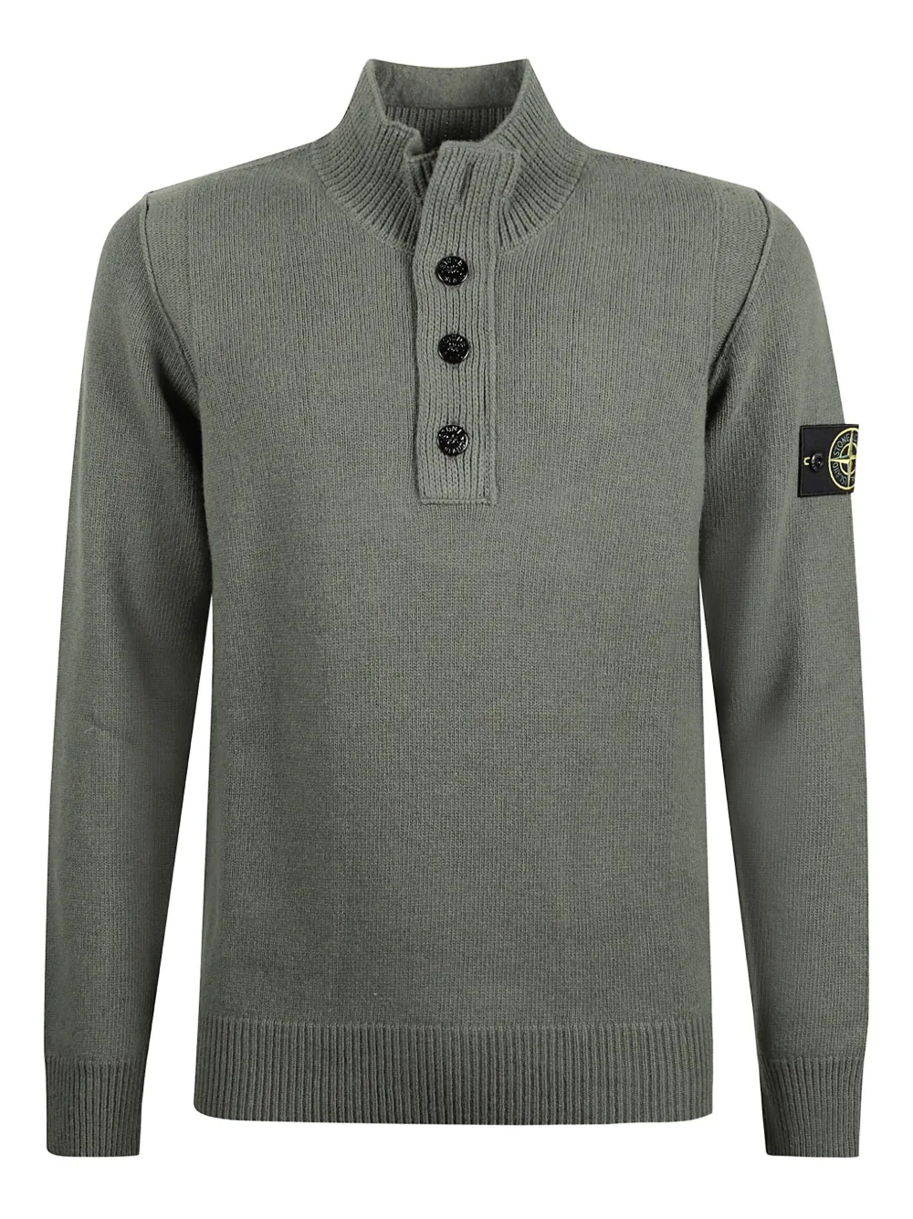 Stone Island long-sleeve sweater | Green | Image 1